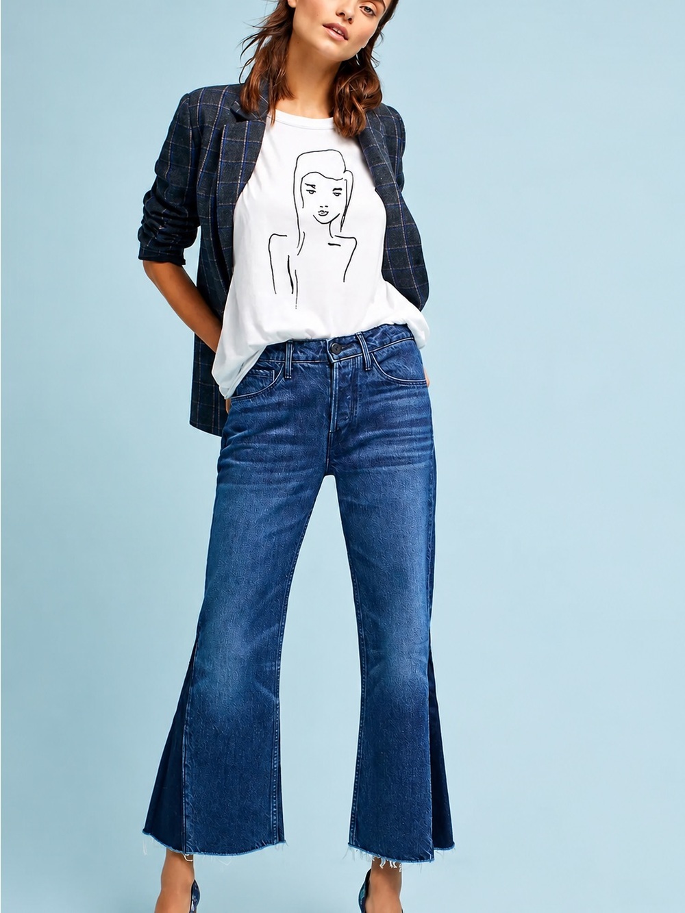 NWT 3x1 Higher Ground Gusset Crop High-Rise Jeans
